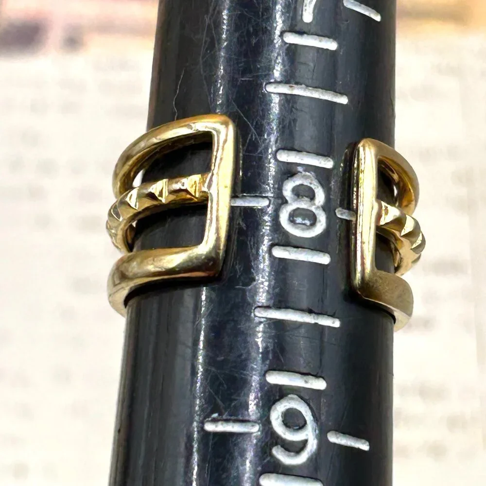 Stella & Dot Gold Faux Turquoise Wide Open Band Ring Designer Signed - Picture 5 of 13